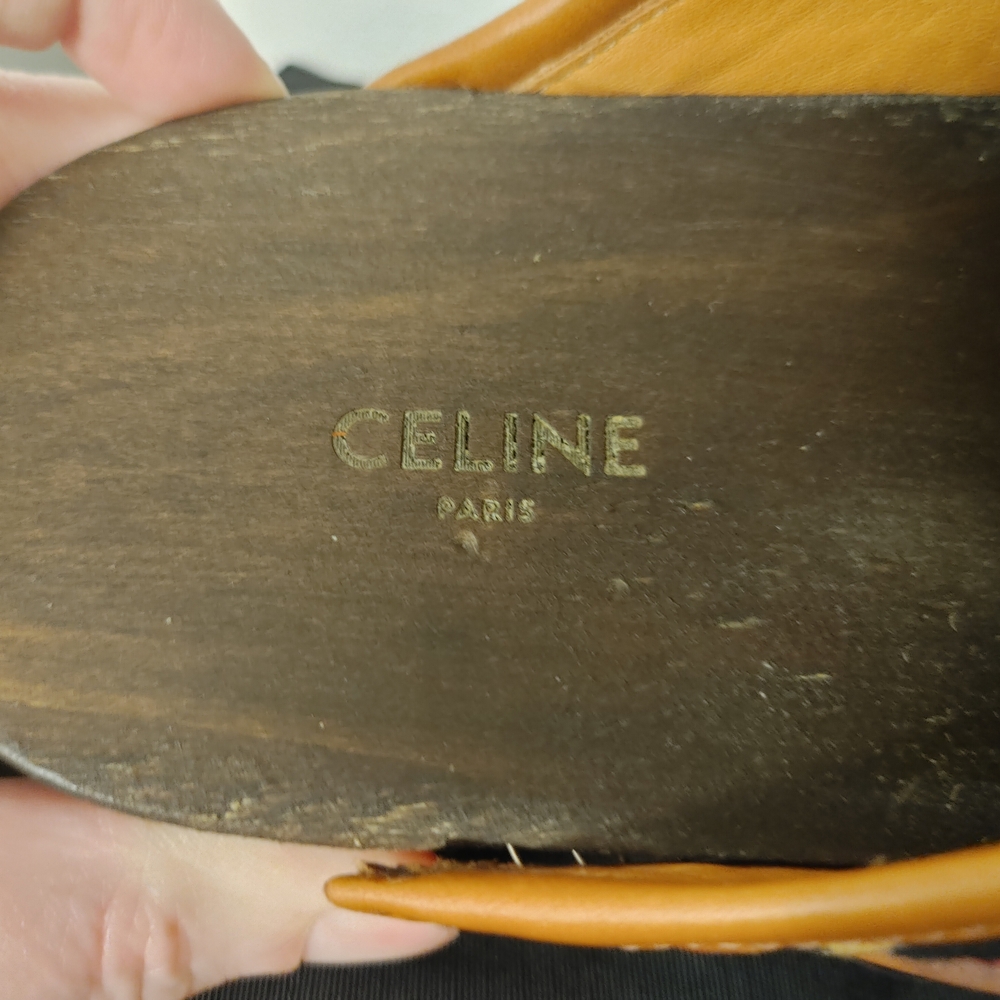 Stunning Celine Floral Jacquard Clogs Sz 40 - Picture 3 of 5